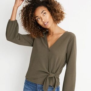 Madewell Crepe Wrap Top XXS